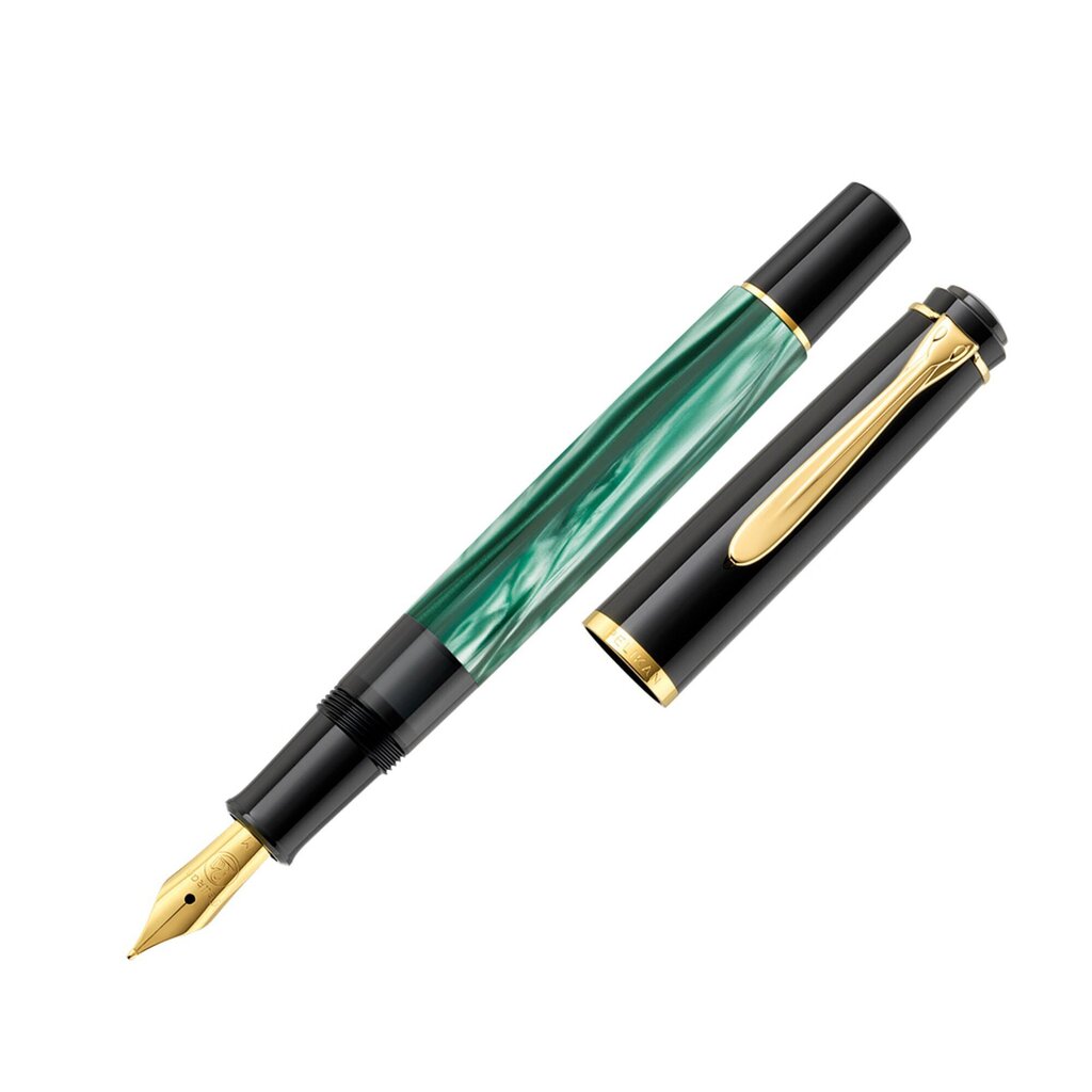 Tintes pildspalva Pelikan M200 F, zaļš marmors цена и информация | Rakstāmpiederumi | 220.lv