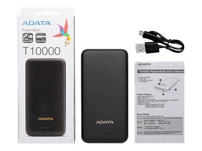 ADATA AT10000-USBA-CBK cena un informācija | Lādētāji-akumulatori (Power bank) | 220.lv