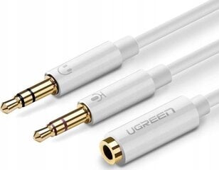 Ugreen AV140 audio kabelis 3.5mm, balts cena un informācija | Kabeļi un vadi | 220.lv