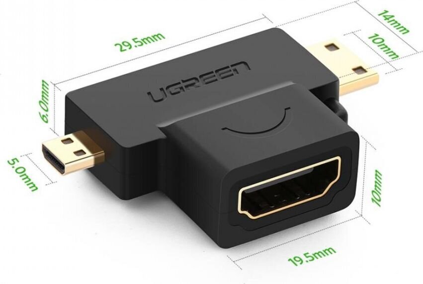 Ugreen 20144 HDMI adapteris cena un informācija | Adapteri un USB centrmezgli | 220.lv