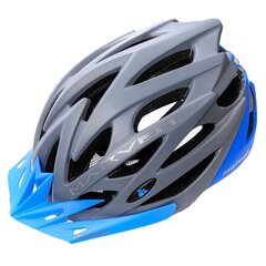 Шлем велосипедиста Meteor Marven, серый/синий цена и информация | Шлемы | 220.lv