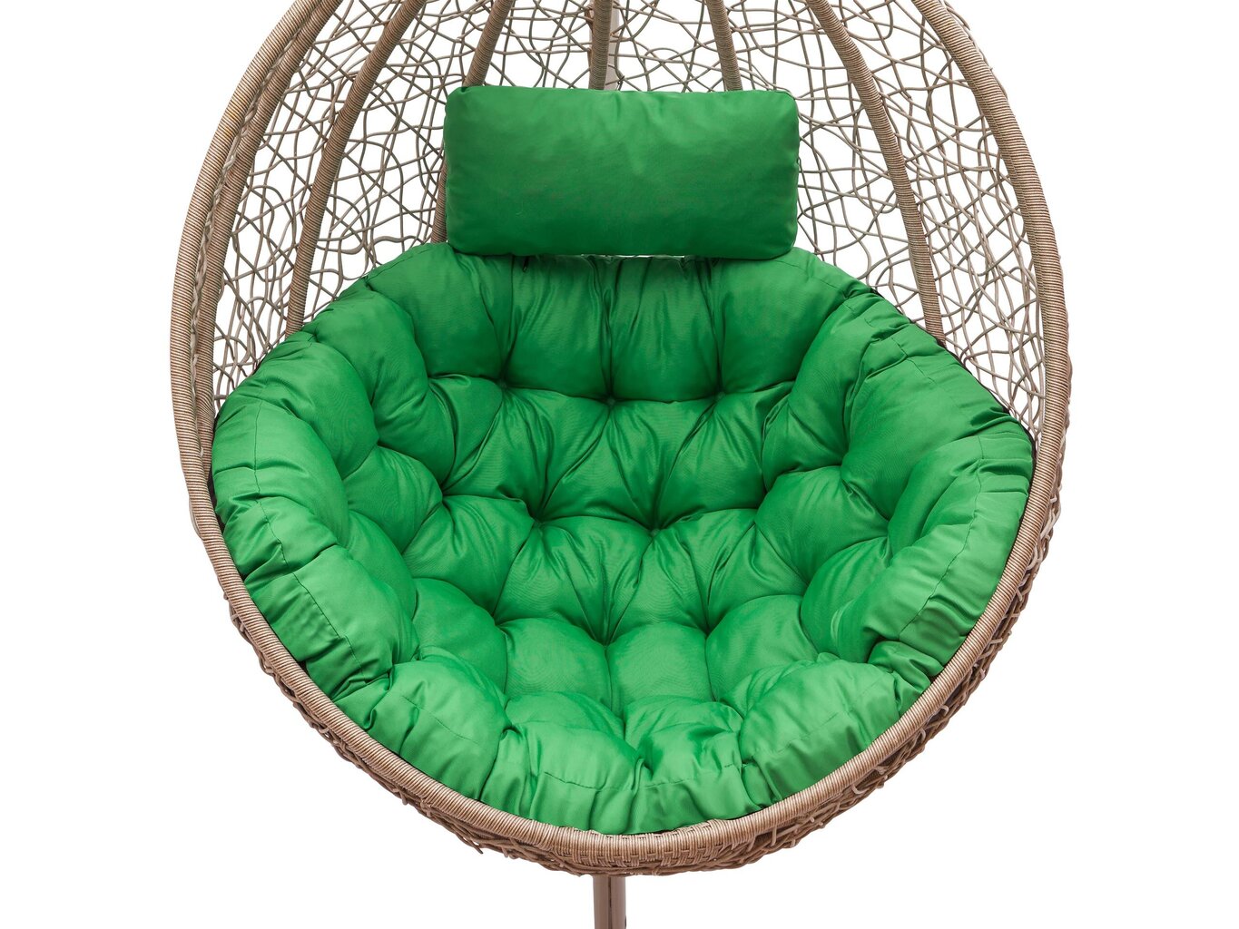 Spilvens piekarināmam šūpuļkrēslam HobbyGarden Moon, zaļš цена и информация | Krēslu paliktņi | 220.lv