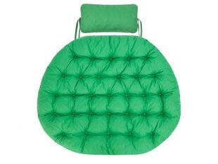 Spilvens piekarināmam šūpuļkrēslam HobbyGarden Moon, zaļš cena un informācija | Krēslu paliktņi | 220.lv