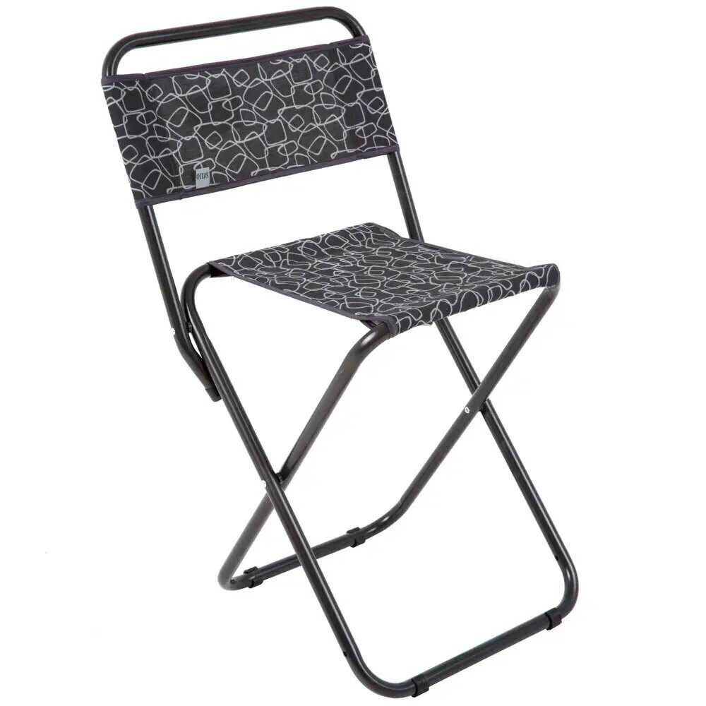 Saliekamais krēsls Patio Polo Lux, melns cena un informācija | Dārza krēsli | 220.lv