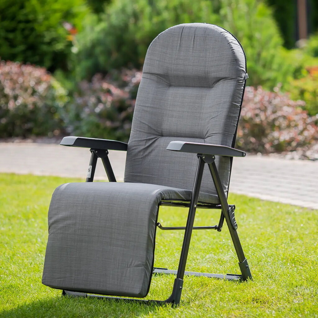 Saliekams krēsls-zvilnis Patio Galaxy Plus H024-07PB, pelēks cena un informācija | Dārza krēsli | 220.lv