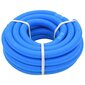vidaXL baseina šļūtene ar skavām, zila, 38 mm, 12 m cena un informācija | Baseinu piederumi | 220.lv