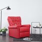 vidaXL masāžas krēsls, atgāžams, sarkana mākslīgā āda цена и информация | Atpūtas krēsli | 220.lv