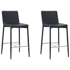 2 барных стульев, черные цена и информация | Стулья для кухни и столовой | 220.lv
