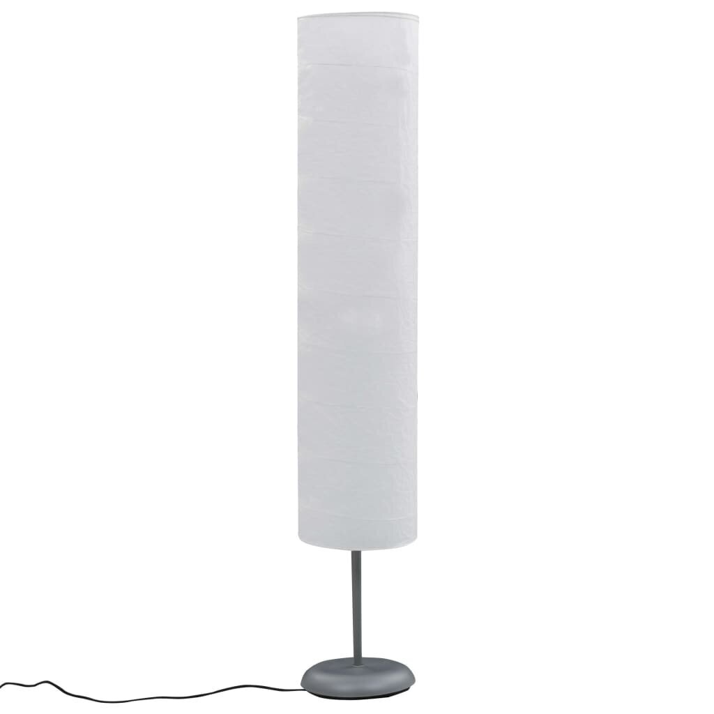 vidaXL grīdas lampa ar statīvu, 121 cm, balta, E27 cena un informācija | Stāvlampas | 220.lv