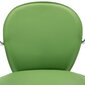 vidaXL bāra krēsli ar roku balstiem, 2 gab., zaļa mākslīgā āda цена и информация | Virtuves un ēdamistabas krēsli | 220.lv