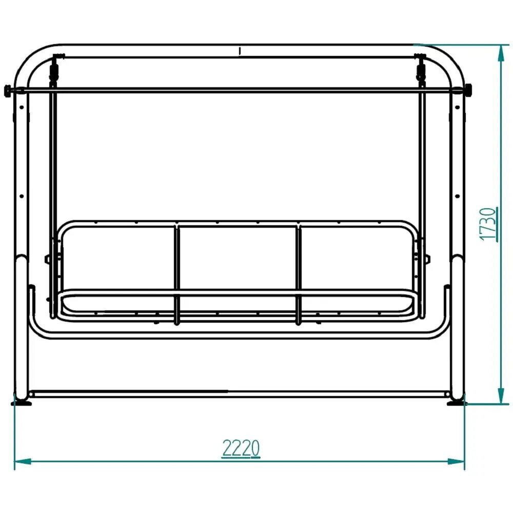 Paplašināmas šūpoles Patio Venezia Lux A090-03LB, dažādu krāsu цена и информация | Dārza šūpoles | 220.lv