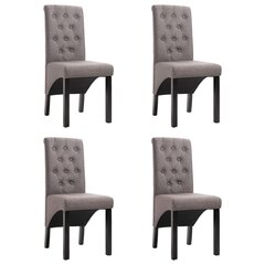Комплект из 4 стульев коричневый / черный цена и информация | Стулья для кухни и столовой | 220.lv