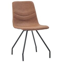Набор из 4 стульев, коричневый цена и информация | Стулья для кухни и столовой | 220.lv