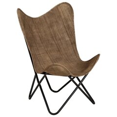 Раскладное кресло, цвет тауп, брезент цена и информация | Кресла в гостиную | 220.lv