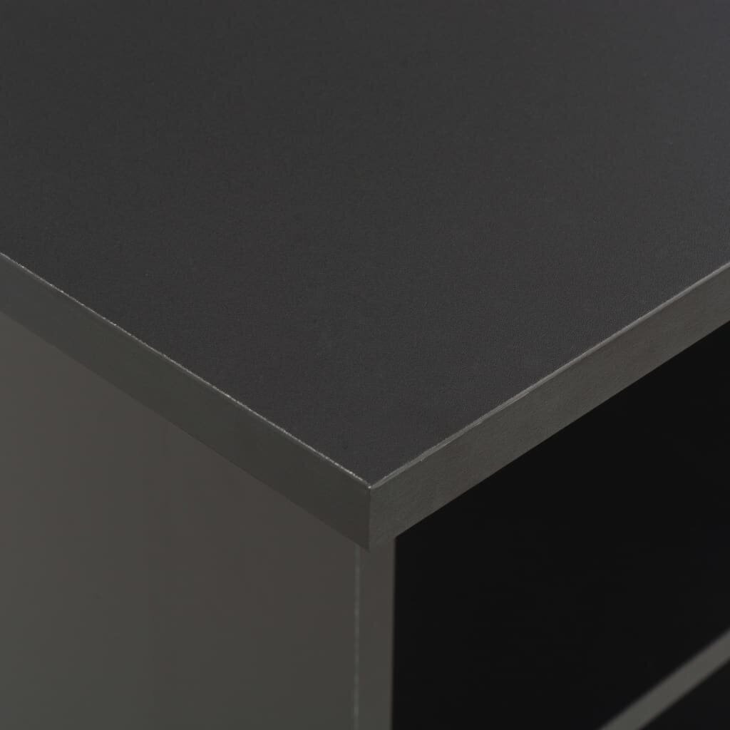 vidaXL bāra galds, 60x60x110 cm, melns cena un informācija | Virtuves galdi, ēdamgaldi | 220.lv