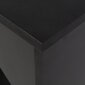vidaXL bāra galds ar pārvietojamu plauktu, 138x40x120 cm, melns cena un informācija | Virtuves galdi, ēdamgaldi | 220.lv