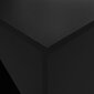 vidaXL bāra galds ar skapi, 115x59x200 cm, melns cena un informācija | Virtuves galdi, ēdamgaldi | 220.lv