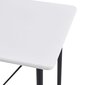 vidaXL bāra galds, balts, 120x60x110 cm, MDF cena un informācija | Virtuves galdi, ēdamgaldi | 220.lv