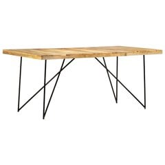 Обеденный стол, 180x90x76 см, коричневый цена и информация | Кухонные и обеденные столы | 220.lv
