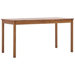vidaXL virtuves galds, 140x70x73 cm, medus brūns, priedes koks cena un informācija | Virtuves galdi, ēdamgaldi | 220.lv