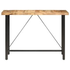 vidaXL bāra galds, 150x70x107 cm, neapstrādāts mango koks cena un informācija | Virtuves galdi, ēdamgaldi | 220.lv