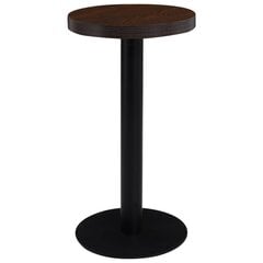vidaXL bistro galds, tumši brūns, 40 cm, MDF cena un informācija | Virtuves galdi, ēdamgaldi | 220.lv
