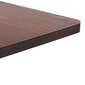 vidaXL bistro galds, tumši brūns, 60x60 cm, MDF cena un informācija | Virtuves galdi, ēdamgaldi | 220.lv