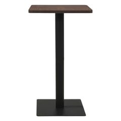 vidaXL bistro galds, 50x50x107 cm, tumša pelnu krāsa cena un informācija | Virtuves galdi, ēdamgaldi | 220.lv