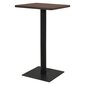 vidaXL bistro galds, 70x70x107 cm, tumša pelnu krāsa цена и информация | Virtuves galdi, ēdamgaldi | 220.lv