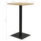 vidaXL bistro galds, 78,5x78,5x107 cm, ozolkoka krāsā cena un informācija | Virtuves galdi, ēdamgaldi | 220.lv