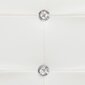 vidaXL gultas rāmis, 180x200 cm, balta mākslīgā āda cena un informācija | Gultas | 220.lv