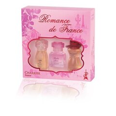 Набор Charrier Parfums "Romance de France" для женщин: Air de France EDP, 11,5 мл + Tendre Folie EDP, 10,1 мл + Croyance Or EDP, 12 мл цена и информация | Женские духи | 220.lv