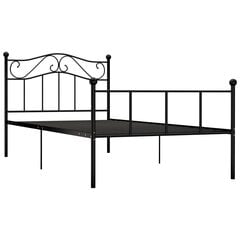 Кровать металлическая, черная, 200x200 см цена и информация | Кровати | 220.lv