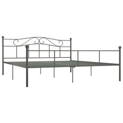 Кровать, металлическая, серая, 180 x 200 см цена и информация | Кровати | 220.lv