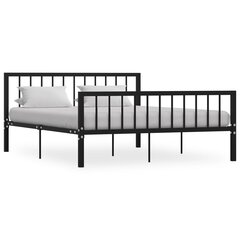 Кровать, металлическая, черная, 160 x 200 см цена и информация | Кровати | 220.lv