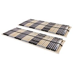 vidaXL gultas redeles, 2 gab., ar 42 līstītēm, 7 zonas, 90x200 cm цена и информация | Voodisahtel Umea, 200cm | 220.lv