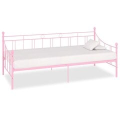 Металлический каркас кровати, 90x200 см, розового цвета цена и информация | Кровати | 220.lv