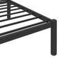 vidaXL gultas rāmis, melns metāls, 140x200 cm cena un informācija | Gultas | 220.lv