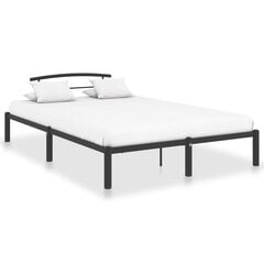 Металлическая кровать 140 х 200 см, черная прямоугольная цена и информация | Кровати | 220.lv