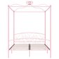vidaXL gultas rāmis ar nojumi, rozā, metāls, 180x200 cm цена и информация | Gultas | 220.lv