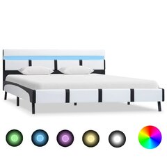 Каркас кровати с LED лентой, 120x200 см, искусственная кожа цена и информация | Кровати | 220.lv