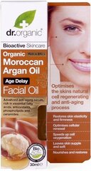 Sejas eļļa Dr. Organic Moroccan Argan Oil, 30 ml cena un informācija | Serumi sejai, eļļas | 220.lv
