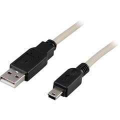 Deltaco USB-A/Mini-USB B, 0.5 m cena un informācija | Savienotājkabeļi | 220.lv