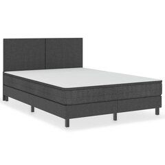 vidaXL gulta ar atsperu matraci, tumši pelēks audums, 180x200 cm цена и информация | Кровати | 220.lv