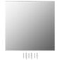 vidaXL sienas spogulis, 60x60 cm, kvadrāta forma, stikls cena un informācija | Spoguļi | 220.lv
