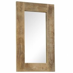 vidaXL spogulis, 50x80 cm, mango masīvkoks цена и информация | Зеркала | 220.lv