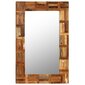 vidaXL sienas spogulis, masīvs pārstrādāts koks, 60x90 cm цена и информация | Spoguļi | 220.lv