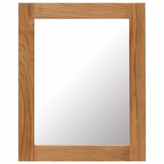 vidaXL spogulis, 40x50 cm, ozola masīvkoks cena un informācija | Spoguļi | 220.lv