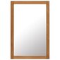 vidaXL spogulis, 60x90 cm, ozola masīvkoks cena un informācija | Spoguļi | 220.lv