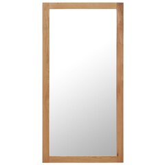 vidaXL spogulis, 60x120 cm, ozola masīvkoks цена и информация | Зеркала | 220.lv